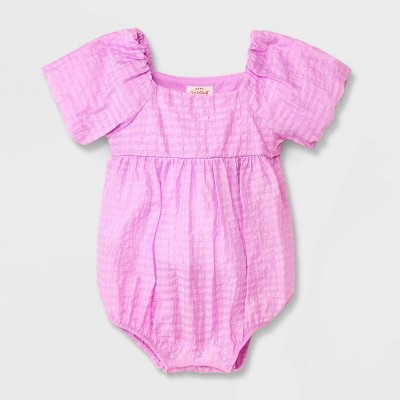 Image of Baby Girls' Ballon Romper - Cat & Jack™ Lavender 0-3M