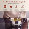 Alva Maestro 2 Qt. Stainless Steel Saucepan with Lid, Pouring Spouts, Non-Toxic PFAS Free, Compatible with All Stovetops, Oven & Induction Safe - 2 of 4