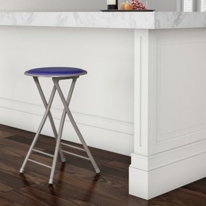 Hasting Home Backless 24-Inch Folding Stool with 225lb Capacity - 1 of 4