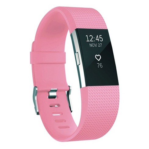 For Fitbit Charge 2 Band Wristband With Metal Buckle Clasp, Light Pink ...