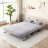 VYNXARIA 55inch Convertible Chair Bed,Tri-Fold Sofa Bed,Leisure Chaise Lounge Couch with Sturdy Iron Frame,Comfortable Sleeper Chair - 2 of 4