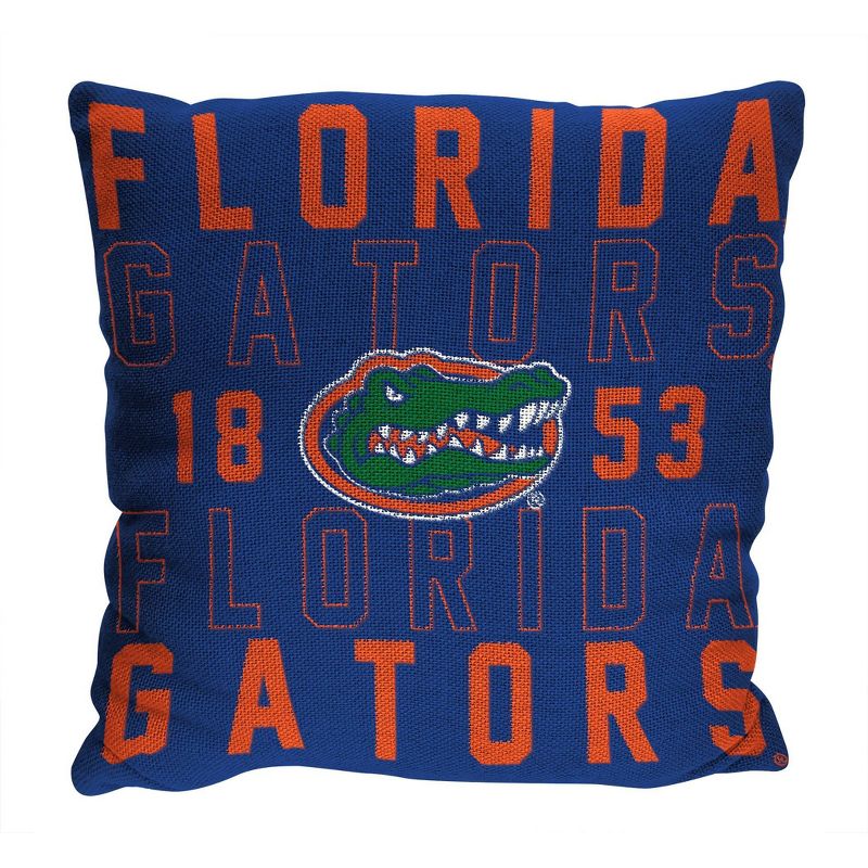 NCAA Florida Gators Stacked Woven Pillow, 1 of 4