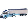 Scania T-Cab Truck RHD w/Covered Trailer "Tinnelly" White with Blue Graphics 1/148 (N) Scale Diecast Model Car by Oxford Diecast - 2 of 4