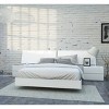 4pc Queen District Bedroom Set White - Nexera: Modern Contemporary Style, Includes 2 Nightstands - 2 of 4