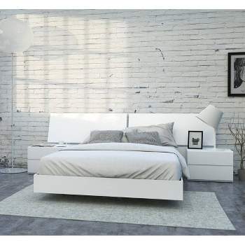 4pc Queen District Bedroom Set White - Nexera