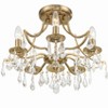 Crystorama Lighting Cedar 5 - Light Semi-Flush Mount in  Vibrant Gold - 2 of 4