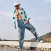 Campus Sutra Men Men's Chalk White:Emerald Green Spraypaint Shirt - 3 of 3