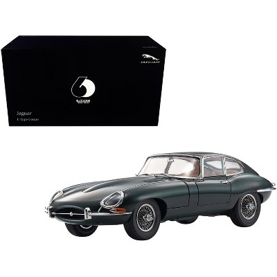 Jaguar E-Type Coupe RHD (Right Hand Drive) Dark Green "E-Type 60th Anniversary" (1961-2021) 1/18 Diecast Model Car by Kyosho