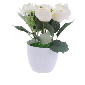 Unique Bargains Artificial Plants Hydrangea Tea Bud Plastic 3.74"x3.74"x7.87" 1 Pcs - 1 of 4