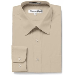 Gentlemen's Collection Men's Regular Fit Long Sleeve Dress Shirt – Available in Multiple Colors - 1 of 2