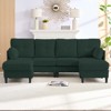 Mjkone Corduroy U-Shape Modular Convertible Sectional Sofa Couch,Upholstered 4-Seater Sofa with Movable Ottoman - 3 of 4