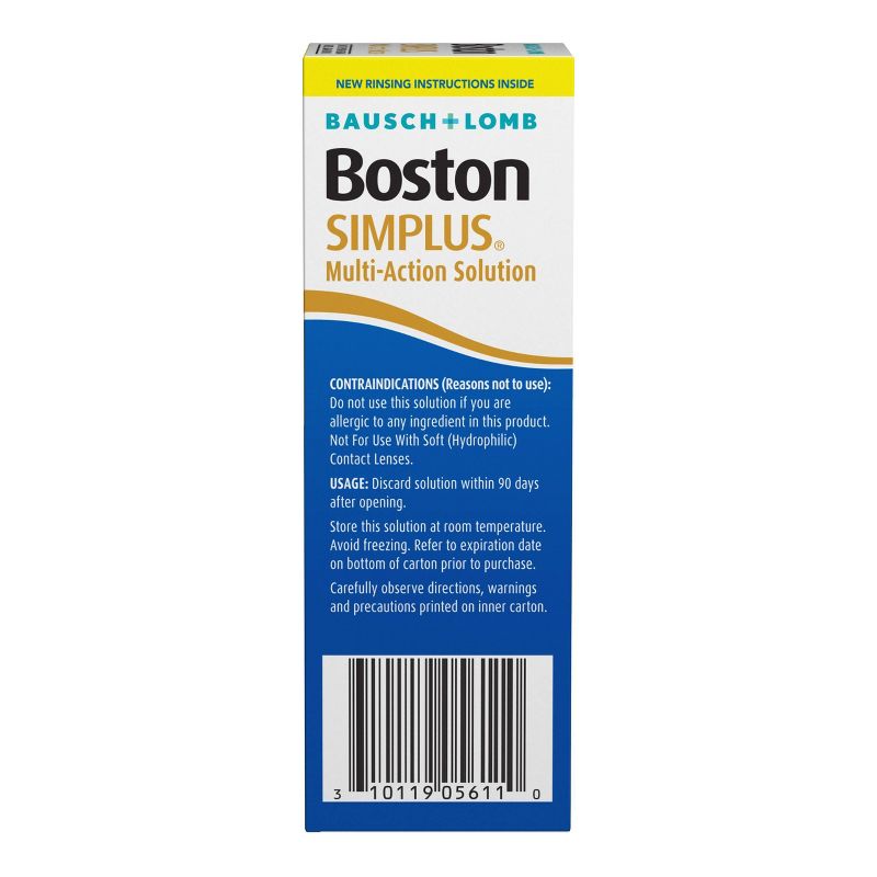 Bausch + Lomb Boston Simplus Multipurpose Contact Lens Solution - 3.5 fl oz, 5 of 14