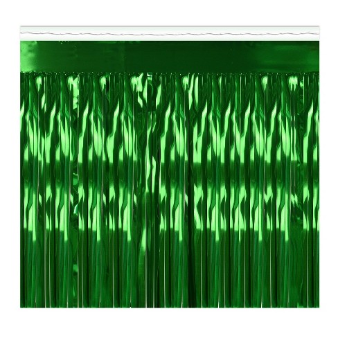 Beistle 2-Ply Metallic Fringe Drape, 15" x 10', (1/Pkg) Green - image 1 of 4