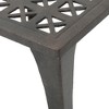 Maggift Patio End Tables Accent Side End Table for Outdoor and Indoor, Garden, Backyard Use, Special Design, Brown, 18.25"*18.25"*17" - 3 of 4