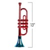 ArtCreativity 13" Plastic Metallic Colored Trumpets Noisemakers (Set of 5) - 4 of 4