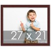 PosterPalooza | 27x21 Wood Frame with UV Acrylic, 6 Finishes: Black, White, Bronze, Silver, Wood, Mahogany - 2 of 4