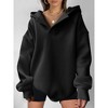 Coolmee Womens Hoodies Oversized V Neck Sweatshirts Long Sleeve Pullover Casual Fall Teen Girls Preppy Clothes - 3 of 4