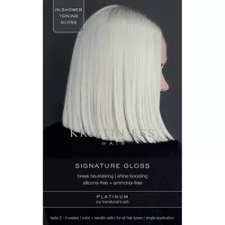 Kristin Ess Signature Hair Gloss Shine Boosting, Tone Enhancing, Silicone Free + Ammonia Free - Platinum - 4 fl oz