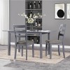 Syemin Dining Chairs Farmhouse Style Dining Chairs Set of 2, Wooden Kitchen Chairs, Modern Counter Height Bar Stools, Brown, 17.13"*21.85"*38.07" - 4 of 4