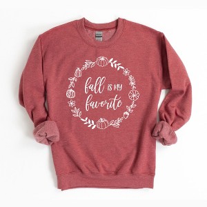 Simply Sage Market Women's Fall Is My Favorite Circle Gildan Sweatshirt - 1 of 2
