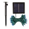 Novelty Lights 50 Light LED Solar Powered String Lights 3" Spacing Green Wire 22.5 Feet - image 2 of 4