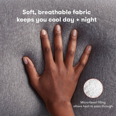 Adjustable Gray Microbead Maternity Body Pillow