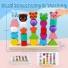 Animal Shape Sorting and Stacking Toy, Montessori Early Learning Set for Toddlers Ages 2-4 - 4 of 4