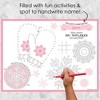 Big Dot of Happiness Pink Winter Wonderland - Paper Holiday Snowflake Birthday Party and Baby Shower Coloring Sheets - Activity Placemats - Set of 16 - image 2 of 4