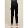 PinkBlush Black Cut Hem Open Knee Straight Leg Maternity Jeans - 3 of 4
