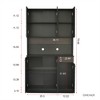 SKRAN 70.87" Tall Wardrobe& Kitchen Cabinet, with 6-Doors, 1-Open Shelves and 1-Drawer for Bedroom - 3 of 4