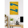 Trends International NFL Los Angeles Chargers - Logo 25 Framed Wall Poster Prints White Framed Version 22.375" x 34" - 2 of 4