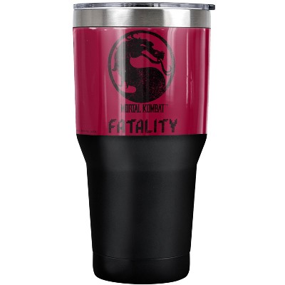 Mortal Kombat Klassic Fatality Steel Tumbler 30oz Coffee Travel Mug