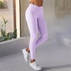Anna-Kaci Active Women's Overlap V-Waist High-Waisted with Pockets Seamless Yoga Workout Compression Tights - 4 of 4
