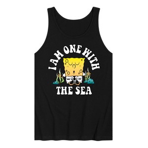 Men's - SpongeBob SquarePants - I'am One With The Sea Graphic Tank Top - 1 of 4