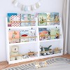 VYNXARIA 3 Tier Kids Book Shelf,Kids Book Rack, Helps Keep Bedrooms, Playrooms, and Classrooms Organized,White - 2 of 4