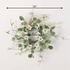 Sullivans Artificial Daisy & Eucalyptus Accent Wreath - 2 of 2