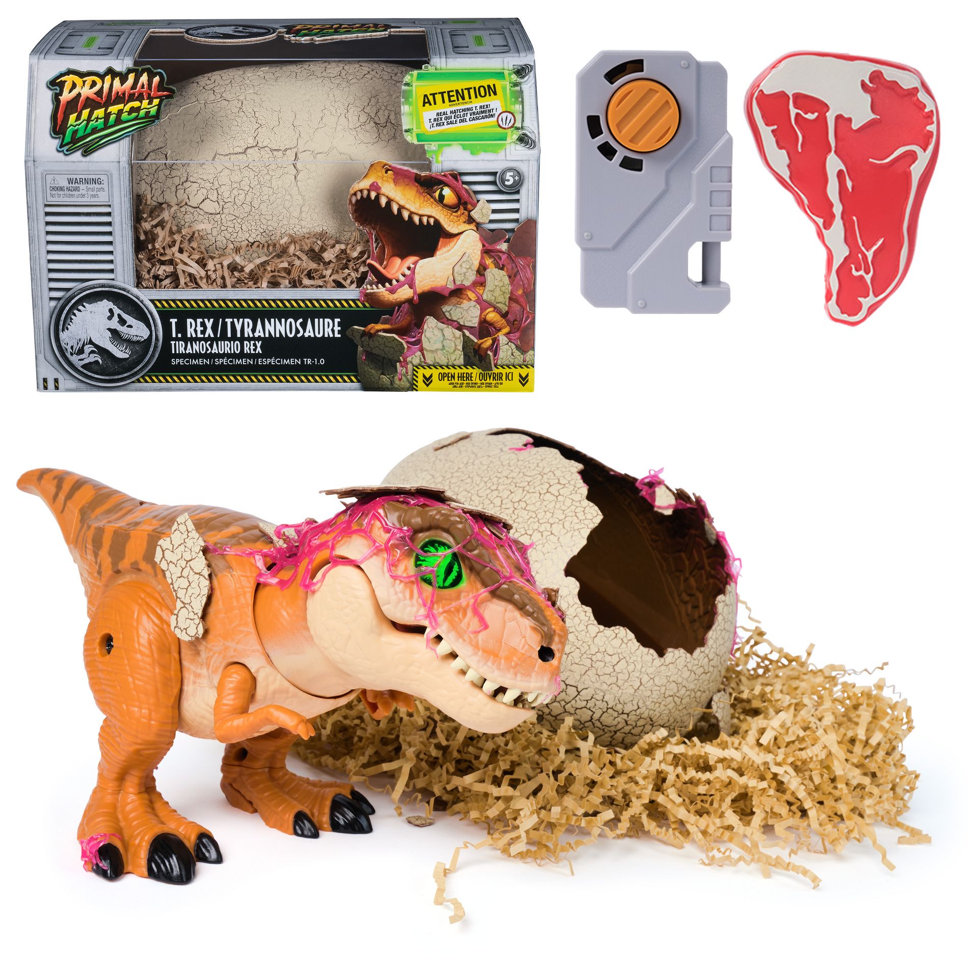 Primal Hatch Interactive Hatching Dino Action Figure - Green