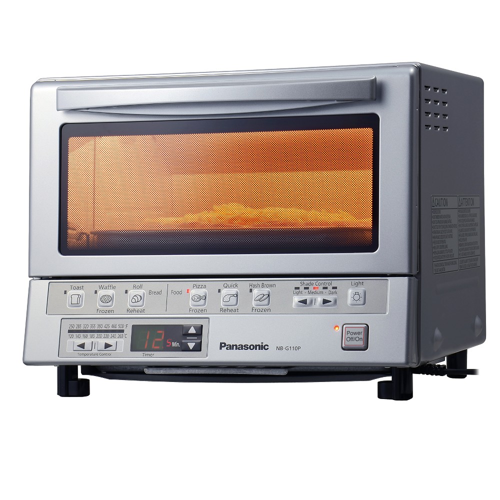 Panasonic Flash Express Toaster Oven - Stainless Steel NB-G110P, Matte Silver