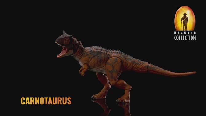 Jurassic World Hammond Collection Carnotaurus Action Figure, 2 of 13, play video