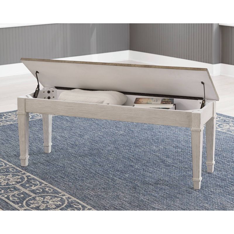 Skempton Storage Bench Two-Tone - Signature Design by Ashley, 4 of 11
