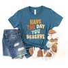 The Juniper Shop SmileyWorld Have The Day You Deserve Groovy Youth Short Sleeve Tee - 4 of 4