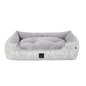 NICOLE MILLER NEW YORK PET Mod Damask Plushy Bolster Pet Bed - 1 of 4
