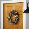Northlight Butterfly and Wildflower Floral Twig Spring Wreath - 24" - 3 of 4