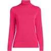 Lands' End Women's Fine Gauge Cotton Turtleneck Sweater - 3 of 3