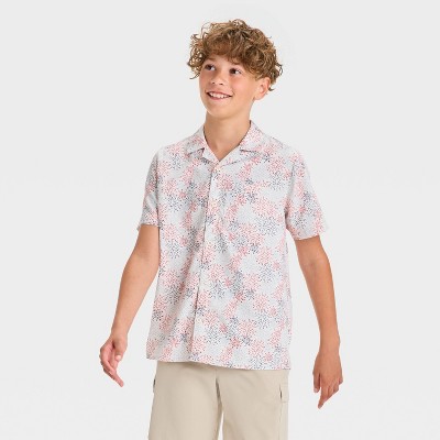 Boys' Short Sleeve Resort Shirt - All In Motion™