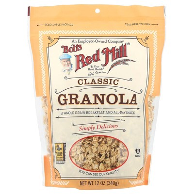 Bob's Red Mill Classic Granola Lightly Sweetened 12 oz