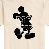 Men's - Disney - Mickey Logo Silhouette Short Sleeve Graphic T-Shirt - 2 of 4