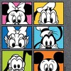 Men's - Disney - Mickey Friends Grid Long Sleeve Graphic T-Shirt - 2 of 4