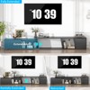 Extendable TV Stand with Sliding Doors Minimalist Rectangle - 3 of 4