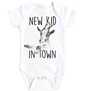Goat New Kid - Baby Boy Girl Clothes Infant Onesie® Funny Cute Newborn GS1 - 1 of 1